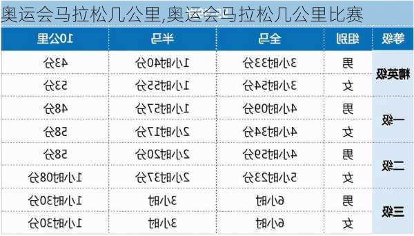 奥运会马拉松几公里,奥运会马拉松几公里比赛