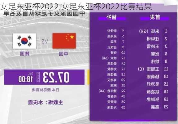 女足东亚杯2022,女足东亚杯2022比赛结果