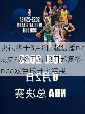 央视将于3月8日起复播nba,央视将于3月8日起复播nba双色球开奖结果