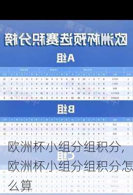 欧洲杯小组分组积分,欧洲杯小组分组积分怎么算