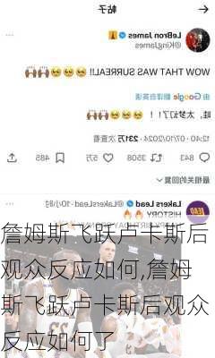 詹姆斯飞跃卢卡斯后观众反应如何,詹姆斯飞跃卢卡斯后观众反应如何了