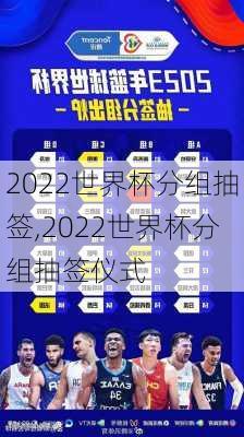 2022世界杯分组抽签,2022世界杯分组抽签仪式