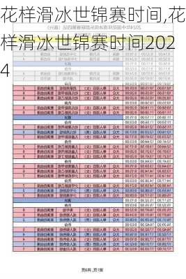 花样滑冰世锦赛时间,花样滑冰世锦赛时间2024