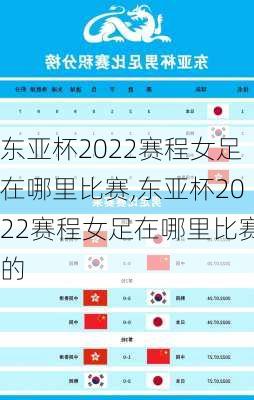 东亚杯2022赛程女足在哪里比赛,东亚杯2022赛程女足在哪里比赛的