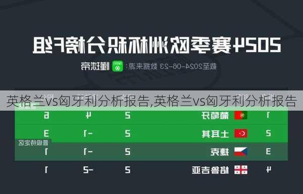 英格兰vs匈牙利分析报告,英格兰vs匈牙利分析报告