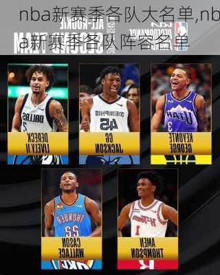 nba新赛季各队大名单,nba新赛季各队阵容名单