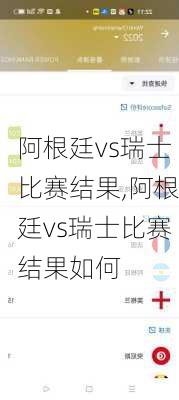 阿根廷vs瑞士比赛结果,阿根廷vs瑞士比赛结果如何