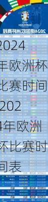 2024年欧洲杯比赛时间,2024年欧洲杯比赛时间表