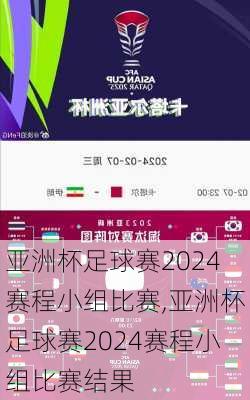 亚洲杯足球赛2024赛程小组比赛,亚洲杯足球赛2024赛程小组比赛结果